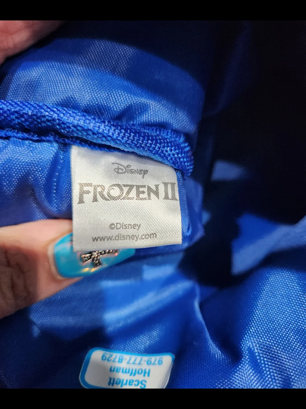 Disney Frozen ll Rever Sequin Cosmetic Pouch in Light and Dark Blue with Tassel